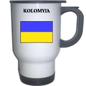 Ukraine   KOLOMYIA White Stainless Steel Mug