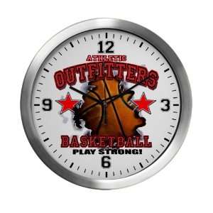   Wall Clock Athletic Outfitters Basketball Play Strong 