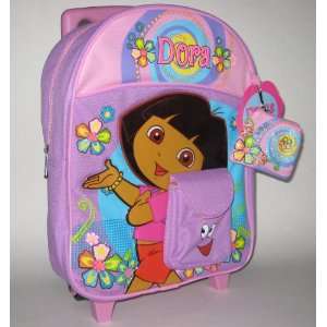  Dora the Explorer Toddler Size Rolling Backpack with BONUS 