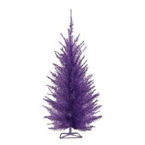    4.5 Foot Purple Stylized Pre Lit Christmas Tree: Home & Kitchen