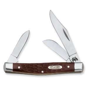  Case Synthetic Brown Medium Stockman Pocket Knife Jewelry