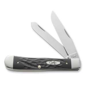  Case Rough Black Synthetic Trapper Knife: Jewelry