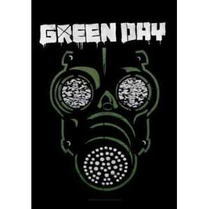  Green Day   Gas Mask Textile Poster