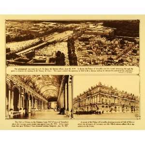  1920 Rotogravure WWI Peace Treaty Versailles Palace 