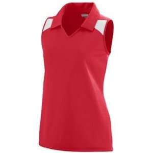 Custom Augusta Ladies Match Jersey RED/WHITE WS  Sports 