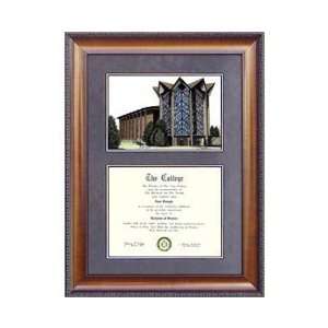   Valparaiso University Suede Mat Diploma Frame with Lithograph Sports