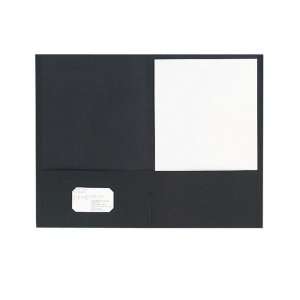  Twin Pocket Folder,2 Pockets,Legal,150 Sheet Cap.,Black 