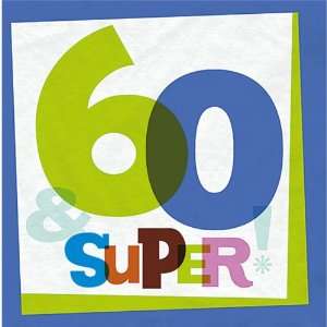  The Big Day! 60th Birthday Party Luncheon Napkins 16 Pack 