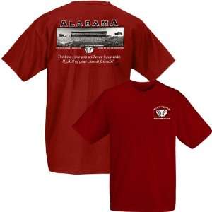  Alabama Crimson Tide Crimson Stadium T shirt Sports 