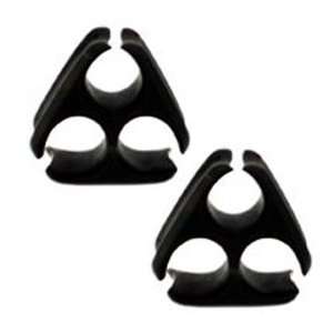   Triangle Plug   Double Flare   00G (10mm)   Sold as a Pair Jewelry