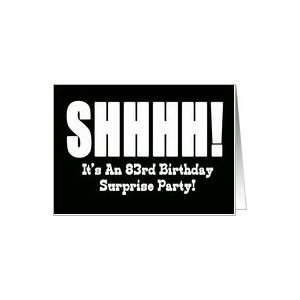  83rd Birthday Surprise Party Invitation Card Toys & Games