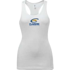   Clarion Golden Eagles White Womens Logo Tank Top: Sports & Outdoors