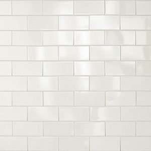  Casa Dolce Casa Maiolica 3 x 6 Bianco Ceramic Tile: Home 