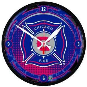  MLS Chicago Fire Round Clock: Sports & Outdoors