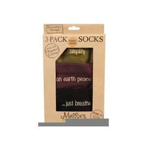   Organics, Tri pack Mantra Socks, 3/3/9/11 
