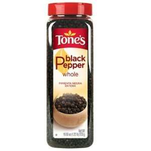 Tones Whole Black Peppercorns   19.5 oz. (4 Pack)  