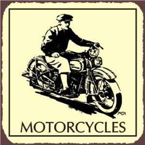  Motorcycles Harley Vintage Metal Art Motorcycle Retro Tin 