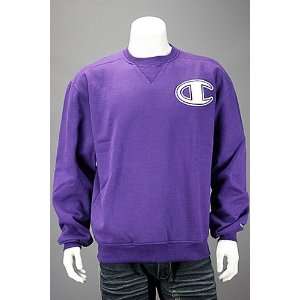  Champion Big C Super Crewneck Sweater Purple. Size LG 