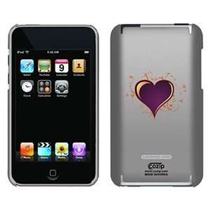  Funky Heart Purple on iPod Touch 2G 3G CoZip Case 