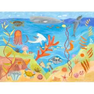 Ocean World Wall Art 40x30 by Oopsy Daisy:  Home & Kitchen