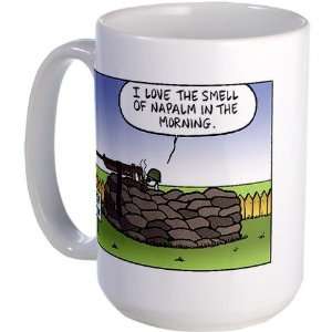  Smell of Napalm Humor Large Mug by  Kitchen 