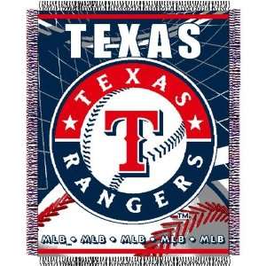 Texas Rangers MLB Triple Woven Jacquard Throw (MLB Series) (48x60 
