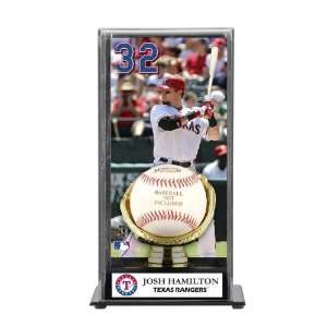  Josh Hamilton Gold Glove Baseball Display Case   Texas 
