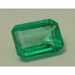   55cts Loose Natural Colombian Emerald ~ Emerald Cut 