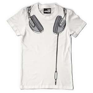 TECHNICS HEADPHONES T Shirt in WHITE by 1210 Apparel for DMC  