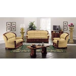 Klassica   Classic Italian Leather Sofa Set 