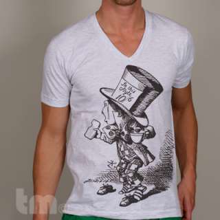Mad Hatter Alice in Wonderland AA 2456 V Neck T Shirt  