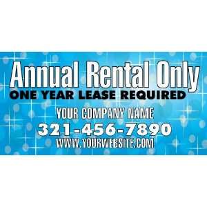   Banner   Annual Rental Only, 1 Year Lease Required 