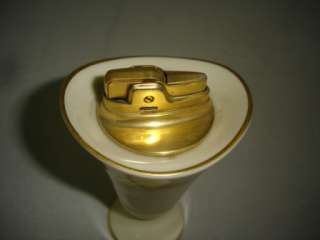 Lenox USA gold trim lighter and cigarette holder  