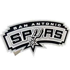 San Antonio Spurs NBA Pewter Trailer Hitch Cover: Sports 