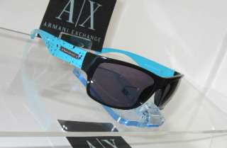 Armani Exchange AX215/S Black Turquoise Blue Avio YST KU Sunglasses 
