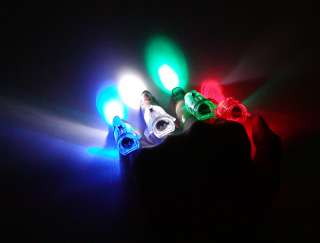 100 LED FLASHY FINGER RING LIGHTS rave WHOLESALE LOT nr  