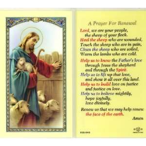   Renewal   Good Shepherd Holy Card (800 048) (E24 725)