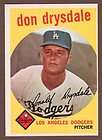 1959 Topps #387 Don Drysdale Los Angeles Dodger Old HOF