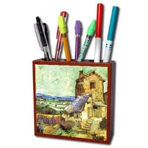  The Old Mill By Vincent Van Gogh Pencil Holder Office 