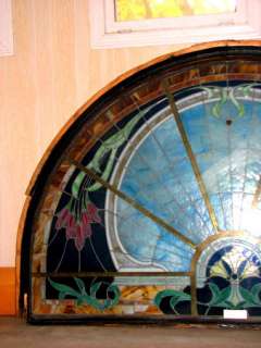   Arched Stained Glass Window (5 Feet By 8 Feet) AWESOME PIECE!  