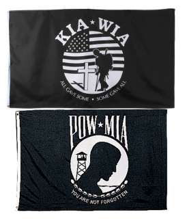 US POW/MIA KIA WIA Patriotic Military Flags  
