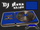 blue dj hero turntable skin for 360 ps3 console system