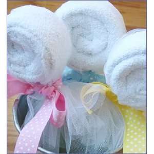  Baby Shower Favors Washcloth Lollipop Kit: Health 