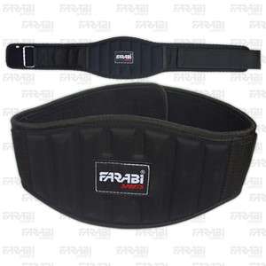 WEIGHT LIFTING BELT GYM FITNESS WIDE BACK SUPPORT BLACK  