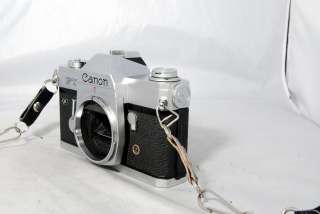 Canon FT QL camera body only with vintage Hippy strap 1960s  
