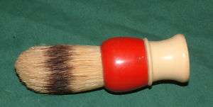 Vintage Shaving Brush. Mohawk Canada. Red handle  