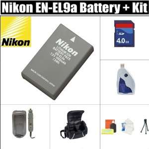  NIKON EN EL9A RECHARGABLE LI ION BATTERY FOR NIKON D5000, D3000 