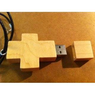  8GB Cubic Stone Cross USB Flash Drive with Necklace,Color 