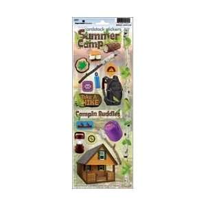   Cardstock Stickers Summer Camp; 4 Items/Order Arts, Crafts & Sewing