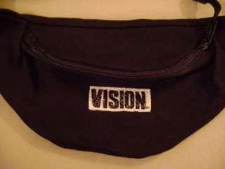 NOS Vision Street Wear Fanny Pack Hip Pack BLACK  
